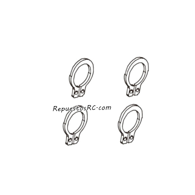 PD RACING TYRANTS T8 Piezas Anillo de Prese&ntilde;alaci&oacute;n Resorte WOV-062