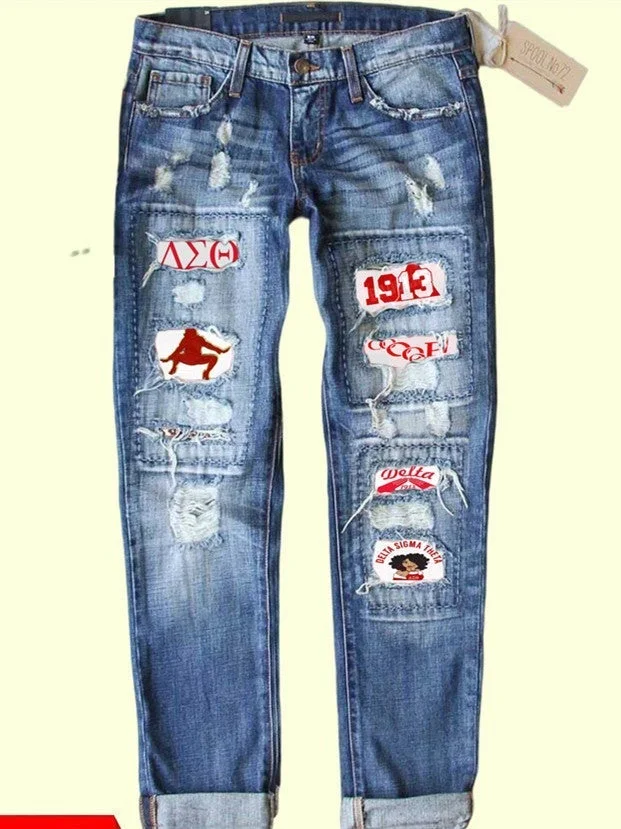 Women Bottoms Jeans Graphic