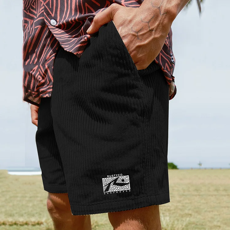 Hawaiian Alphabet Print Shorts 3882