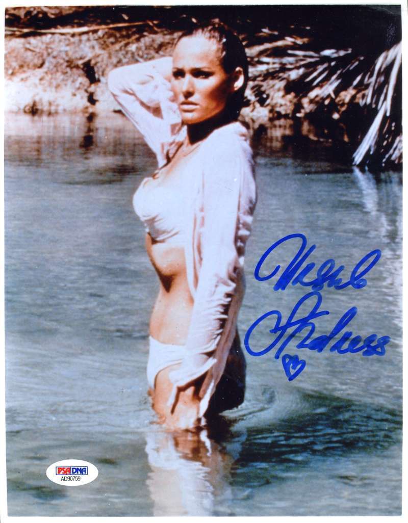 Ursula Andress Hand Signed Psa Dna Coa 8x10 Photo Poster painting Autograph Authentic