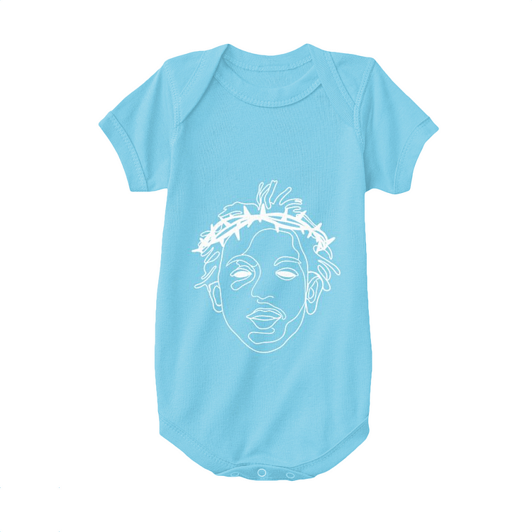 Rapper Kendrick Lamar With The Crown Of Thorns, Hip hop Baby Onesie