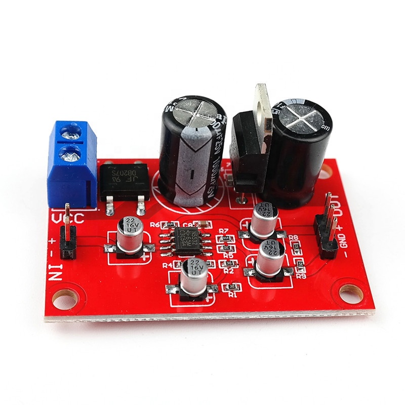NE5532 Unbalanced to Balanced Power Amplifier Board Audio Preamplifier Board NE5532 Dual Op Amp Mono Amplifier Board
