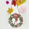Diamond Painting Christmas Wreath Pendant
