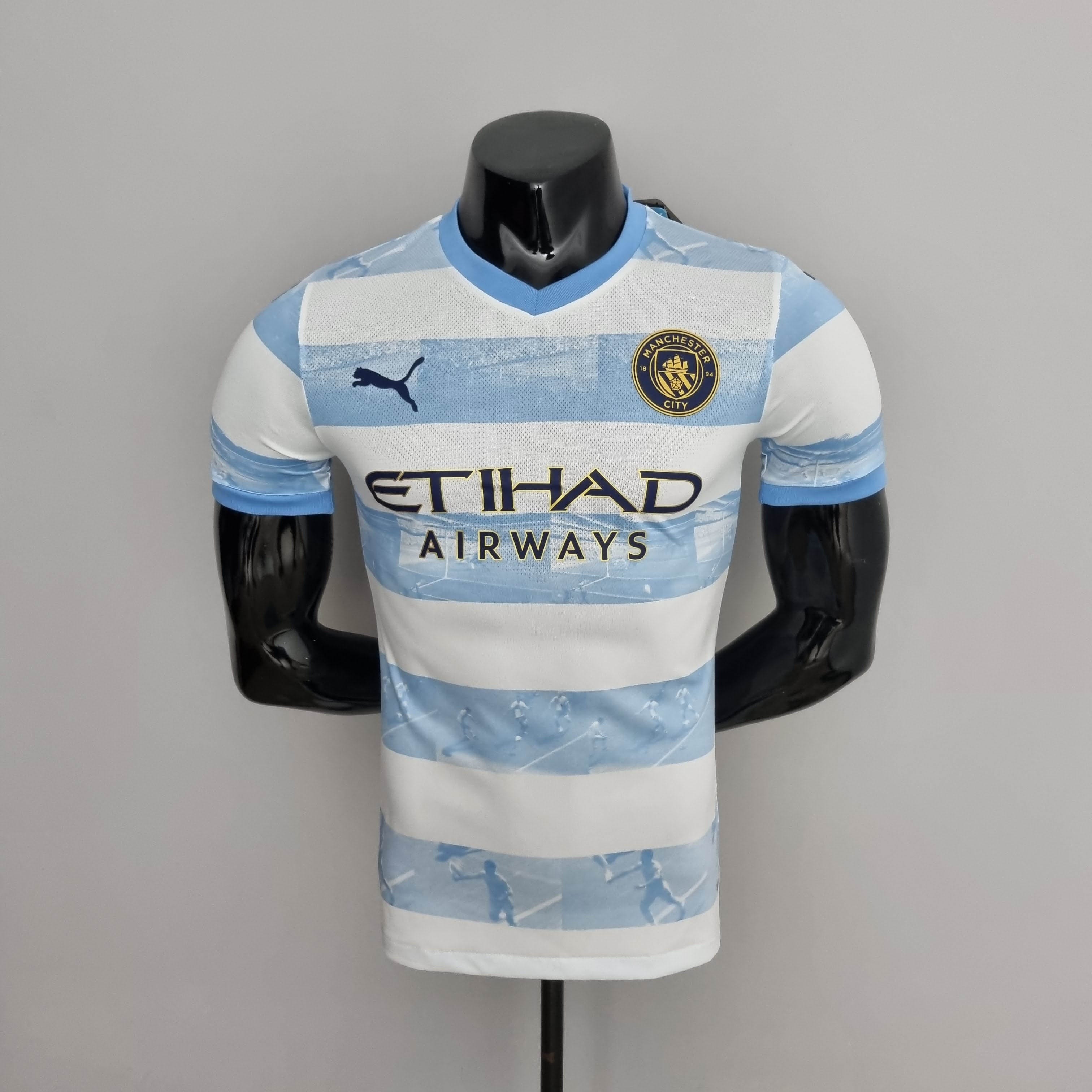 2022/2023 Player Version Manchester City Special Edition Football Shirt Blue And White 1:1 Thai Quality mysite