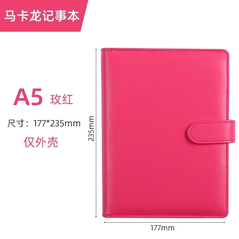 Creative Solid Color Macaron Student Stationery Loose-leaf Notebook