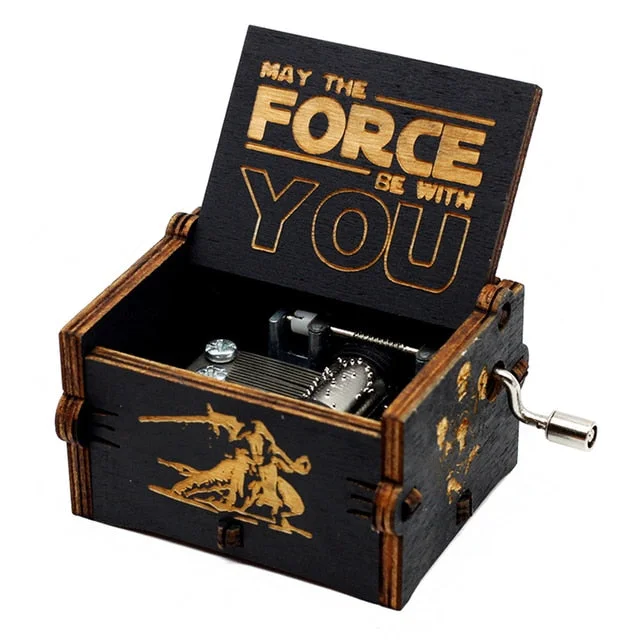 Merry Christmas Various Movie Anime Themes Music Boxes Wooden Hand Crank Birthday Gift New Year's Gift Home Decor