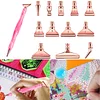 (US Local)13x 5D Resin Diamond Painting Pen Nib DIY Craft Point Drill Pen (Rose Gold)
