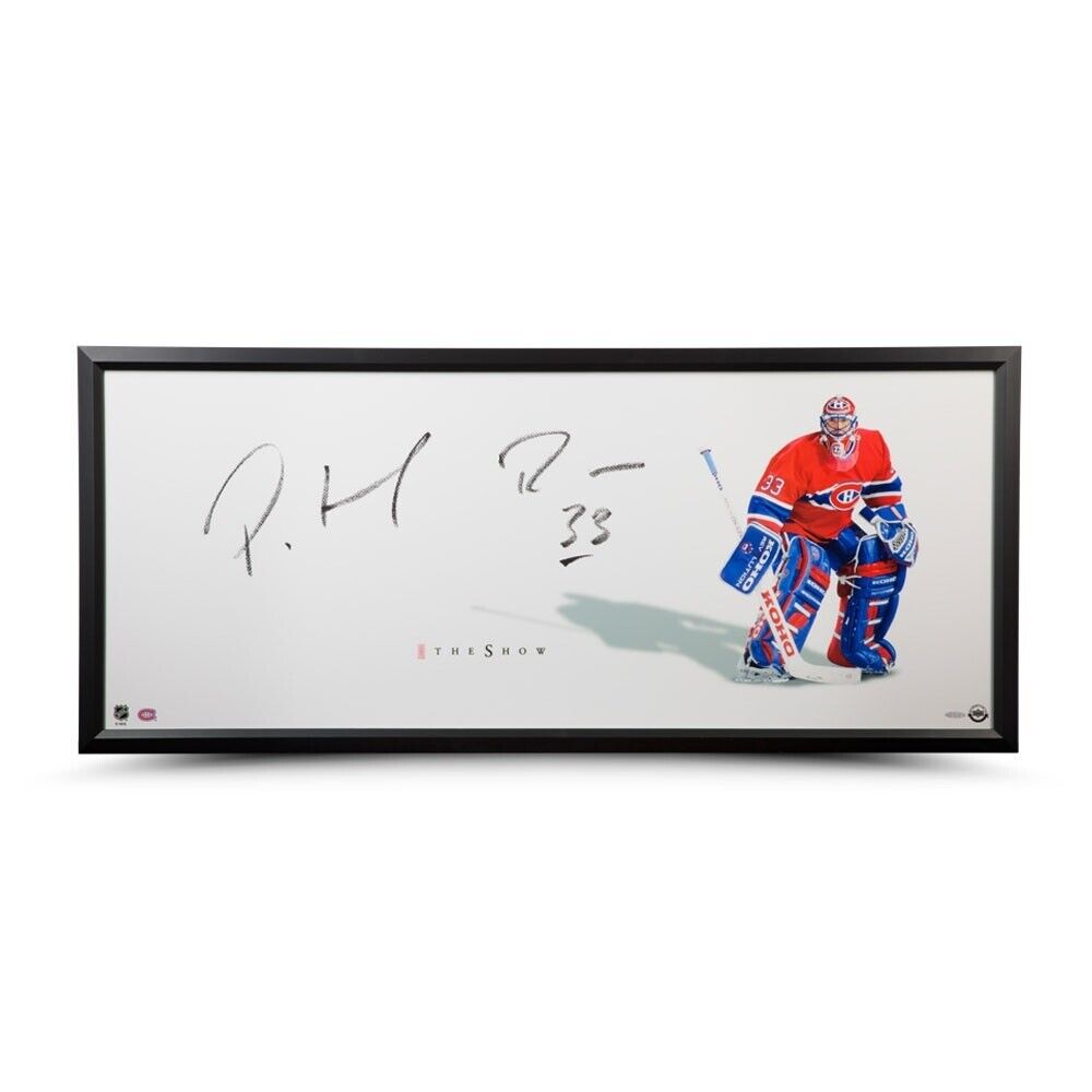 Patrick Roy Signed Autographed 20X46 Framed Photo Poster painting The Show Canadiens UDA