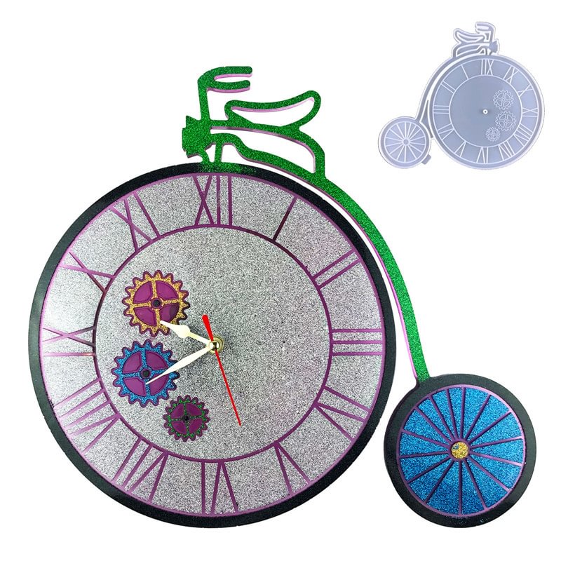 Bicycle Resin Clock Mold