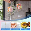 2pcs Flower Cat Diamond Painting Double-sided Crystal Window Suncatcher Craft Set Birthday Gifts Home Garden Decor Hanging Kit