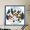 Snowland Fairy Tale-11CT Stamped Cross Stitch 20*20cm/7.87*7.87in tapestrymarket
