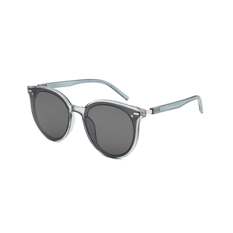 Classic Round Sunglasses for Women Men Retro Vintage Shades Large Plastic Frame Sunnies-vocosishoes