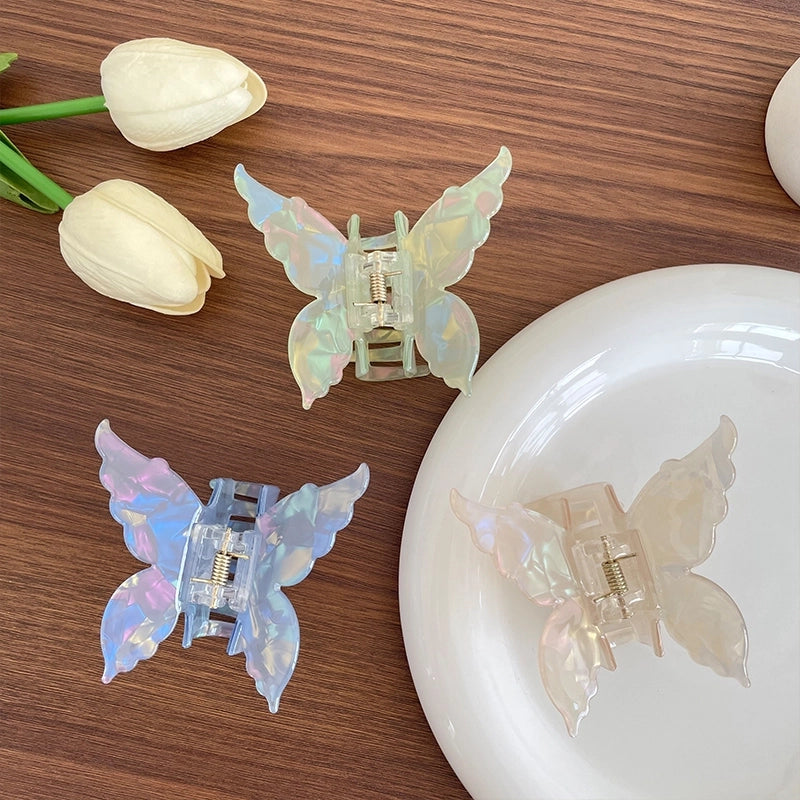 Women’s IG Style Sweet Artistic Butterfly Acetic Acid Sheets Hair Claws