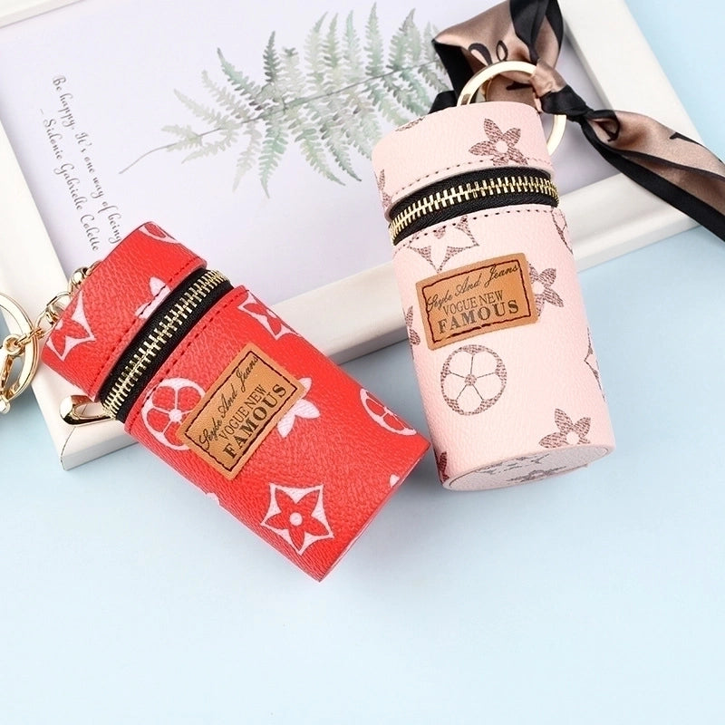 Modern Style Geometric Pu Leather Metal Women’s Bag Pendant Keychain 1 Piece