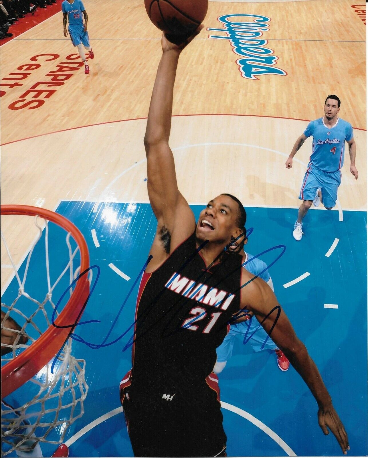 HASSAN WHITESIDE signed autographed MIAMI HEAT 8x10 Photo Poster painting w/ COA