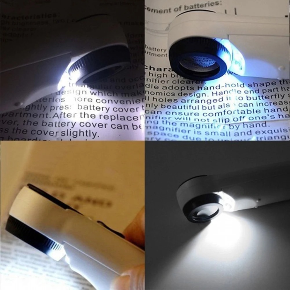 Likron Watches 40x LED Illuminated Handheld Magnifier Loupe