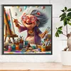 Diamond Painting-5D Full Round Drill  Grandma(40x40cm)