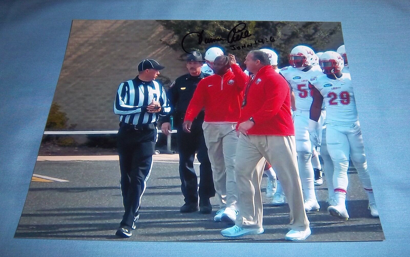 Liberty University Turner Gill Signed Autographed 8x10 Photo Poster painting Nebraska Huskers B