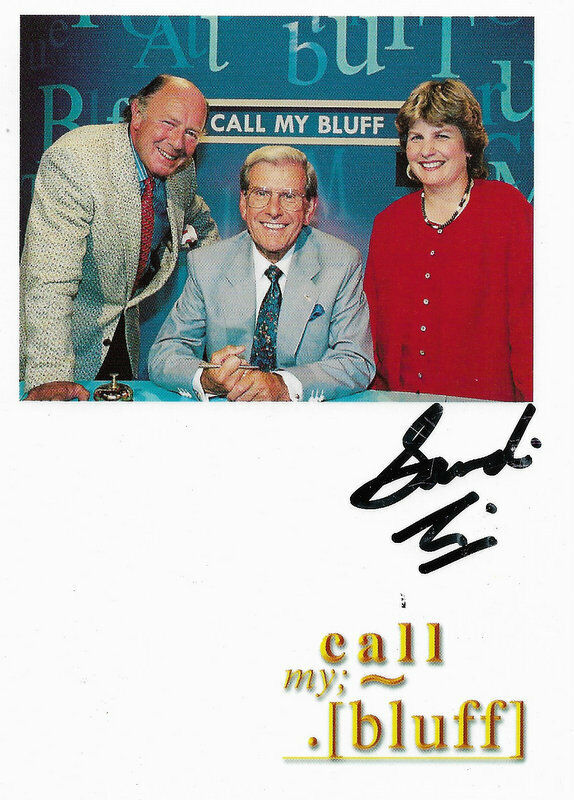 SANDI TOKSVIG - Television Presenter - Call my Bluff, QI etc Signed pic