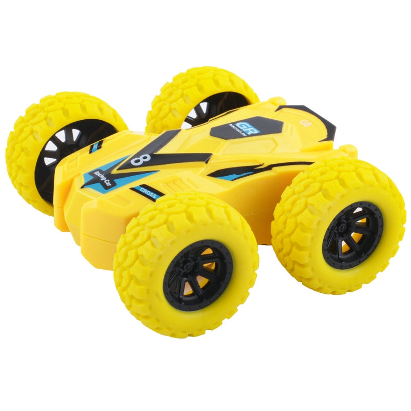 Children’s Four-wheel Drive Inertia Car Double-sided Off-road Vehicle Fall-resistant Stunt Racing Model Boy Gift Toy Stall