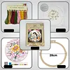 Penguin 11CT DIY Embroidery Needlepoint with Hoop Scissors Threader 29x29cm