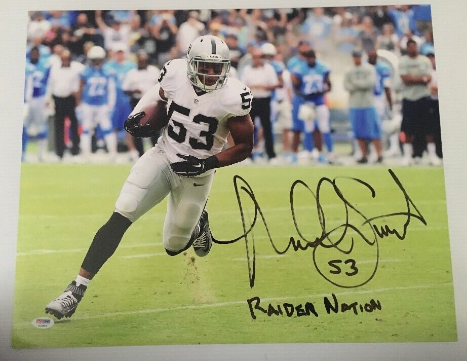 Malcolm Smith Signed Autographed 16x20 Photo Poster painting Oakland Raiders PSA/DNA COA