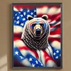 Diamond Painting -DIY Round Drill US Flag Animal