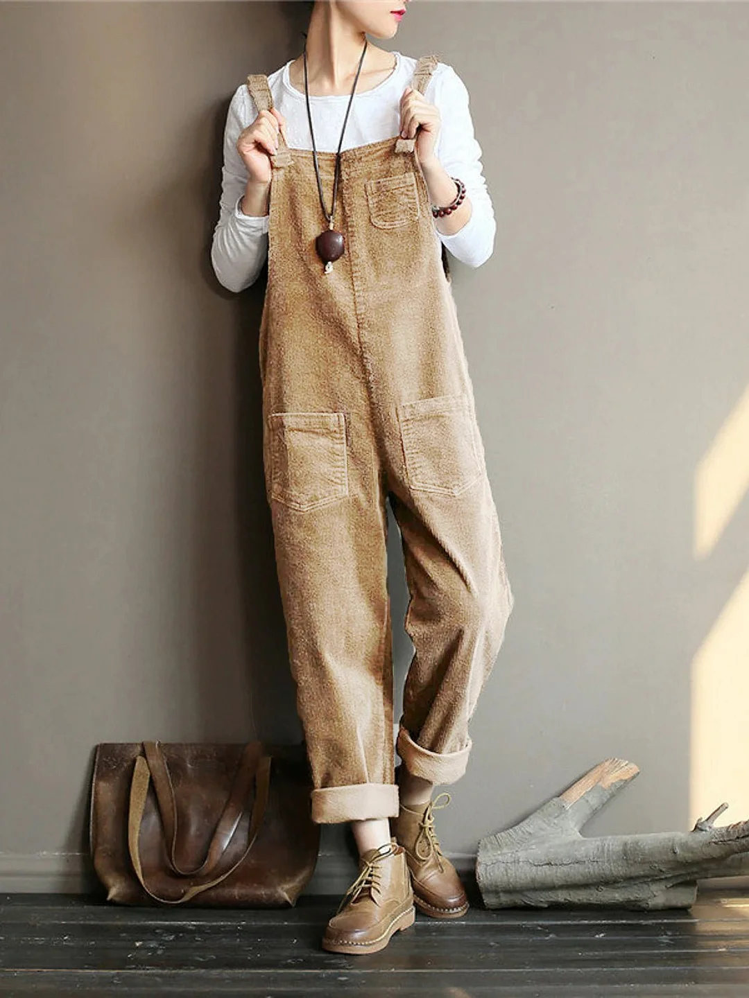 NEW | Wide Leg Corduroy Overalls