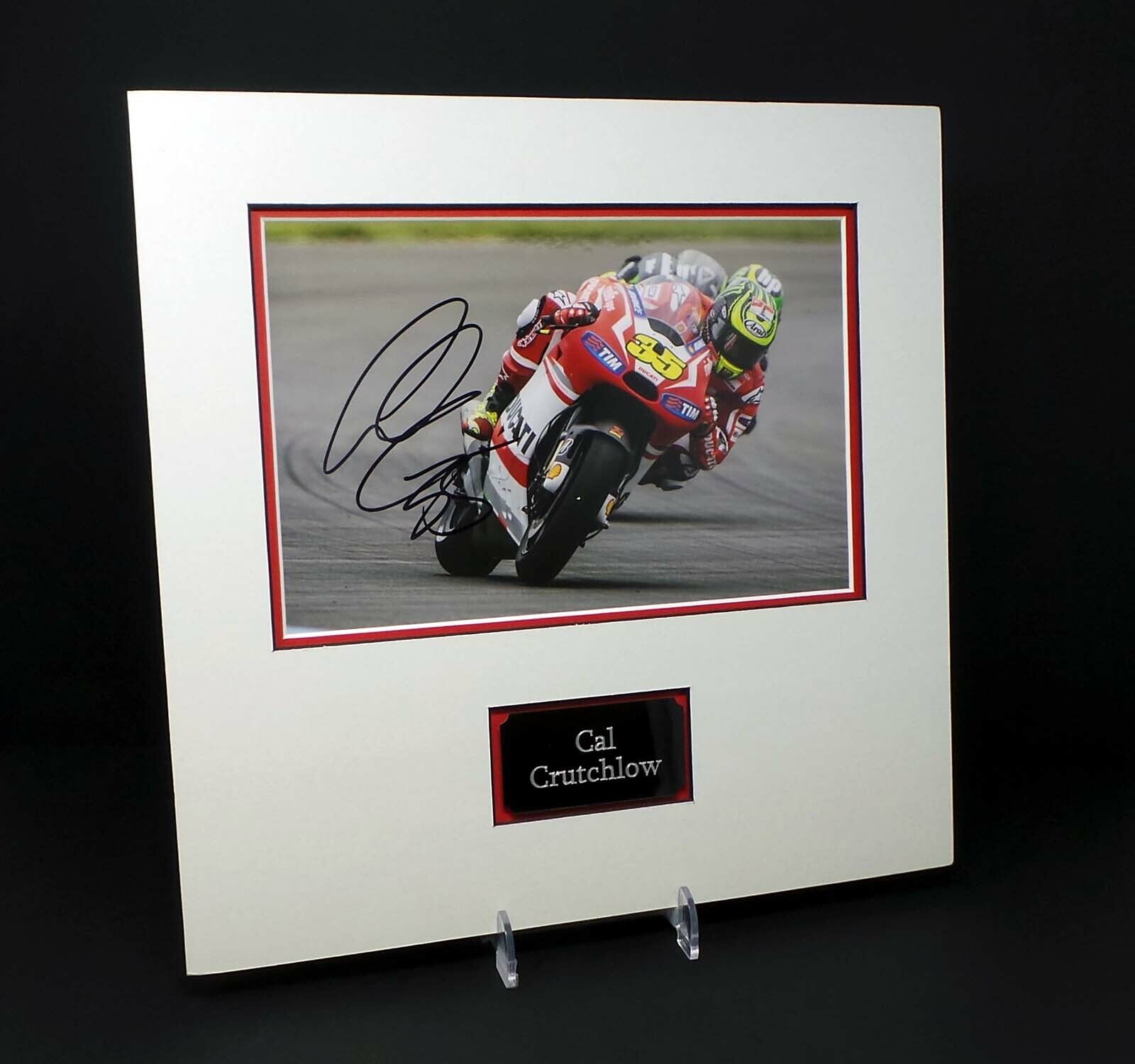 Cal CRUTCHLOW Signed Mounted 12x8 Ducati MotoGP Photo Poster painting Display AFTAL RD COA