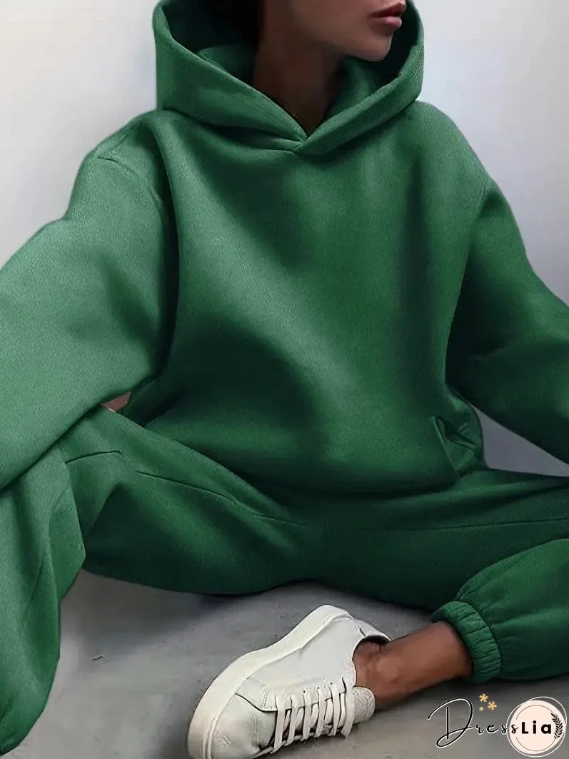 Hooded Sweatshirt and Jogger Pants Set