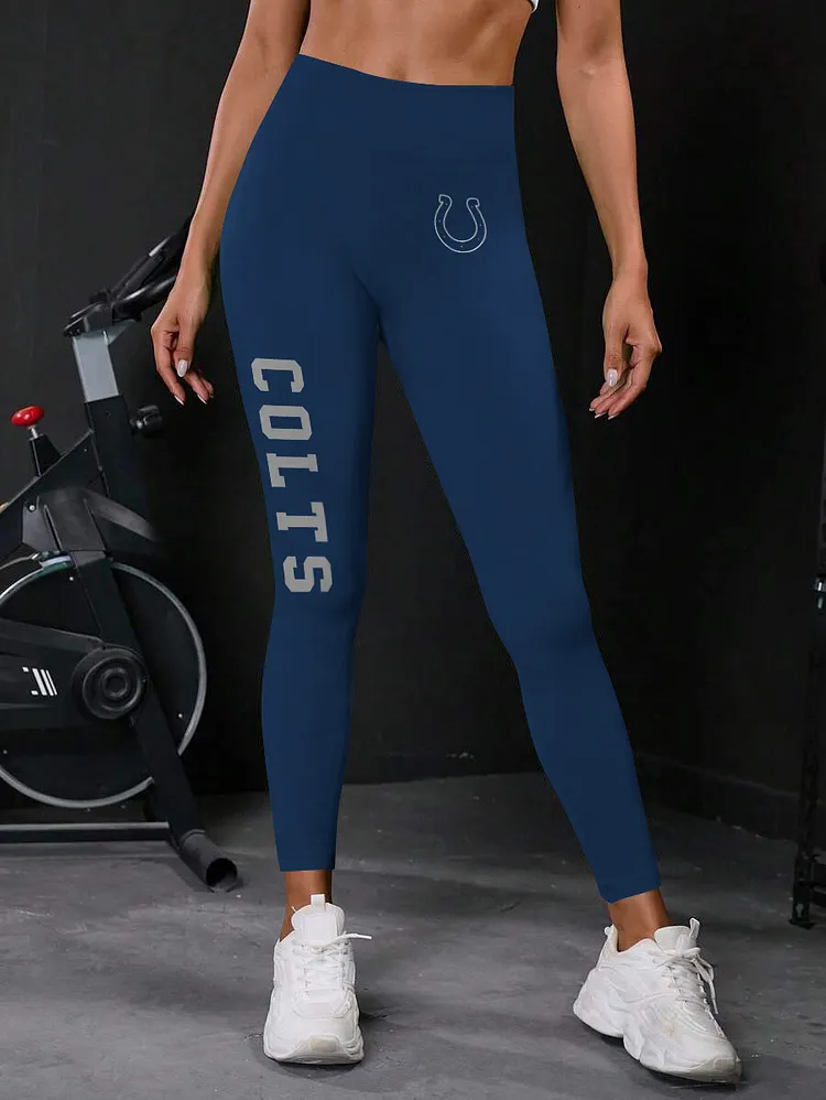 Indianapolis Colts High Waist Push Up Printed Leggings