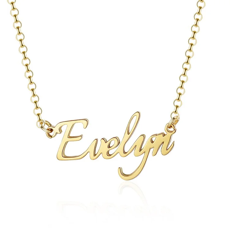 Custom Name Necklace Gold Personalized Name Chain Sterling Silver