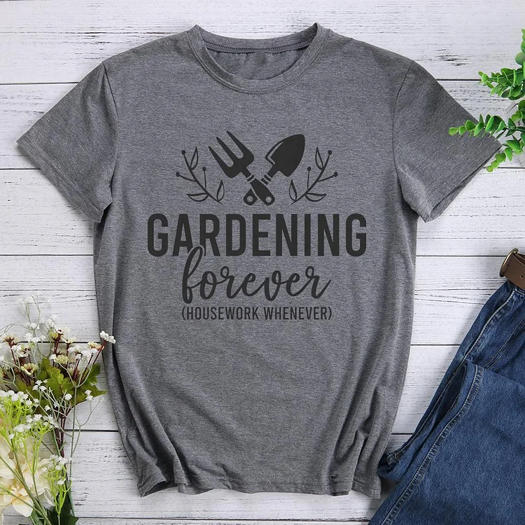 gardening Round Neck T-shirt