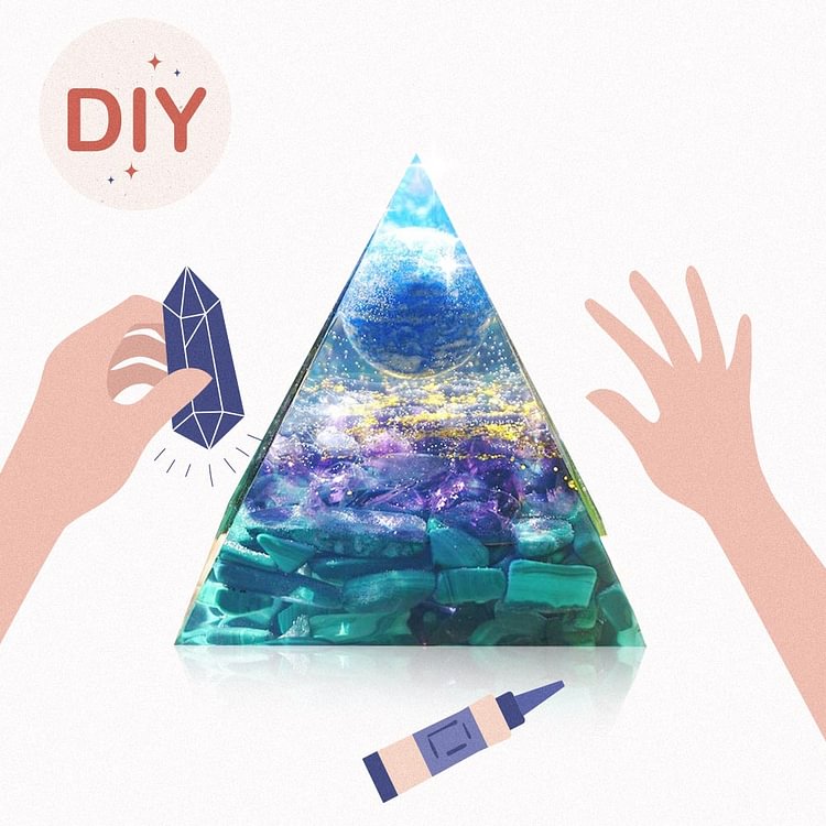 DIY🌟: Peace And Love Orgone Pyramid (Material package)