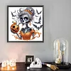 Diamond Painting - Partial Special Shaped Drill - Halloween Skull(Canvas|30*30cm)