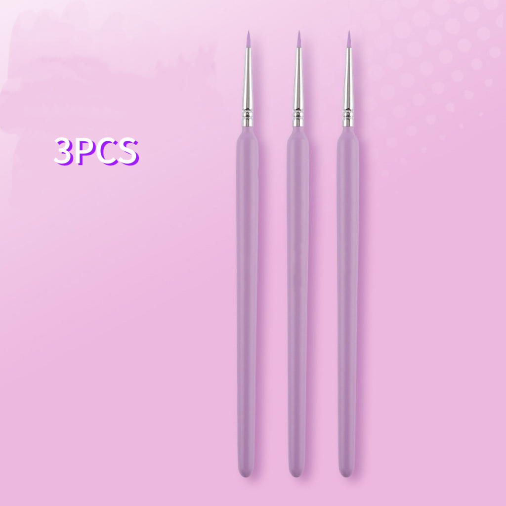 Purple Nylon Hair Ultra-fine High Stability Brush Set ( used for outlining)