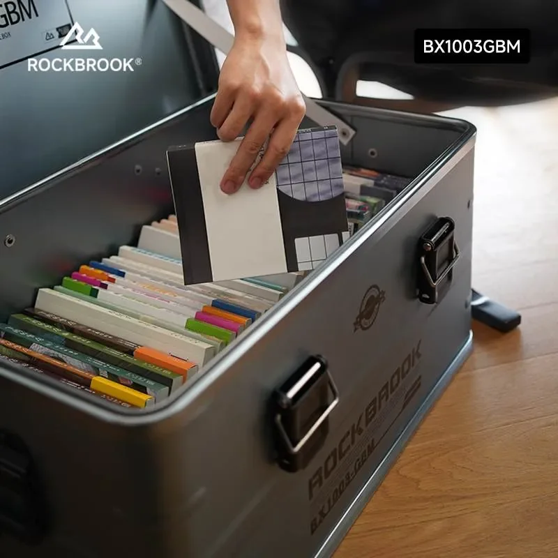 ROCKBROOK BX1003GBM 50L Blue Overlanding Storage Box | Stackable