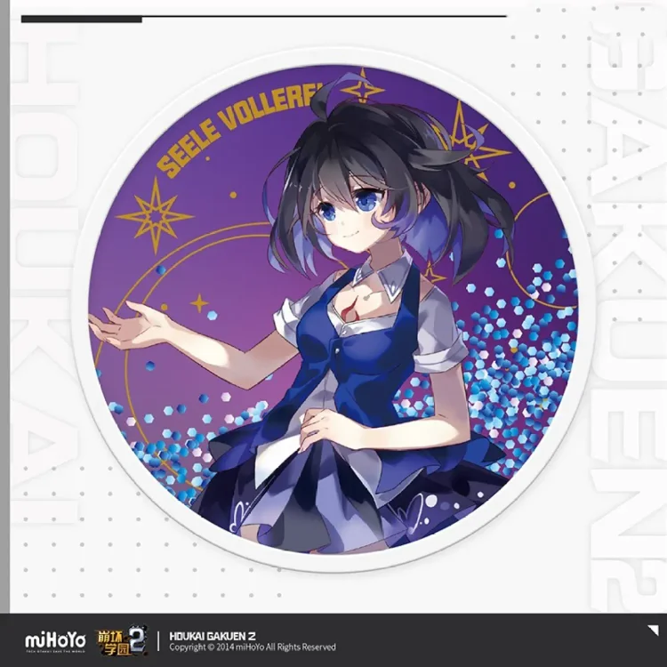 Official Honkai 2d "Collapse Academy 2" Character Acrylic Quicksand Coaster