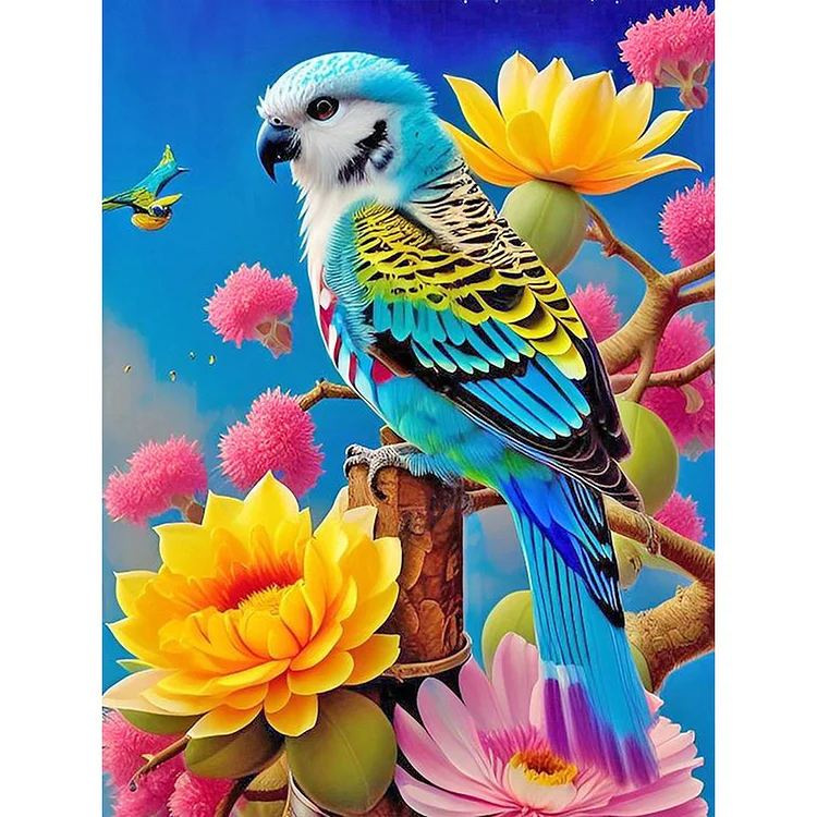 5D DIY Diamond Painting Animal Bird Parrot Tiger Wolf Full Round Diamond  Embroidery Cat Cross Stitch