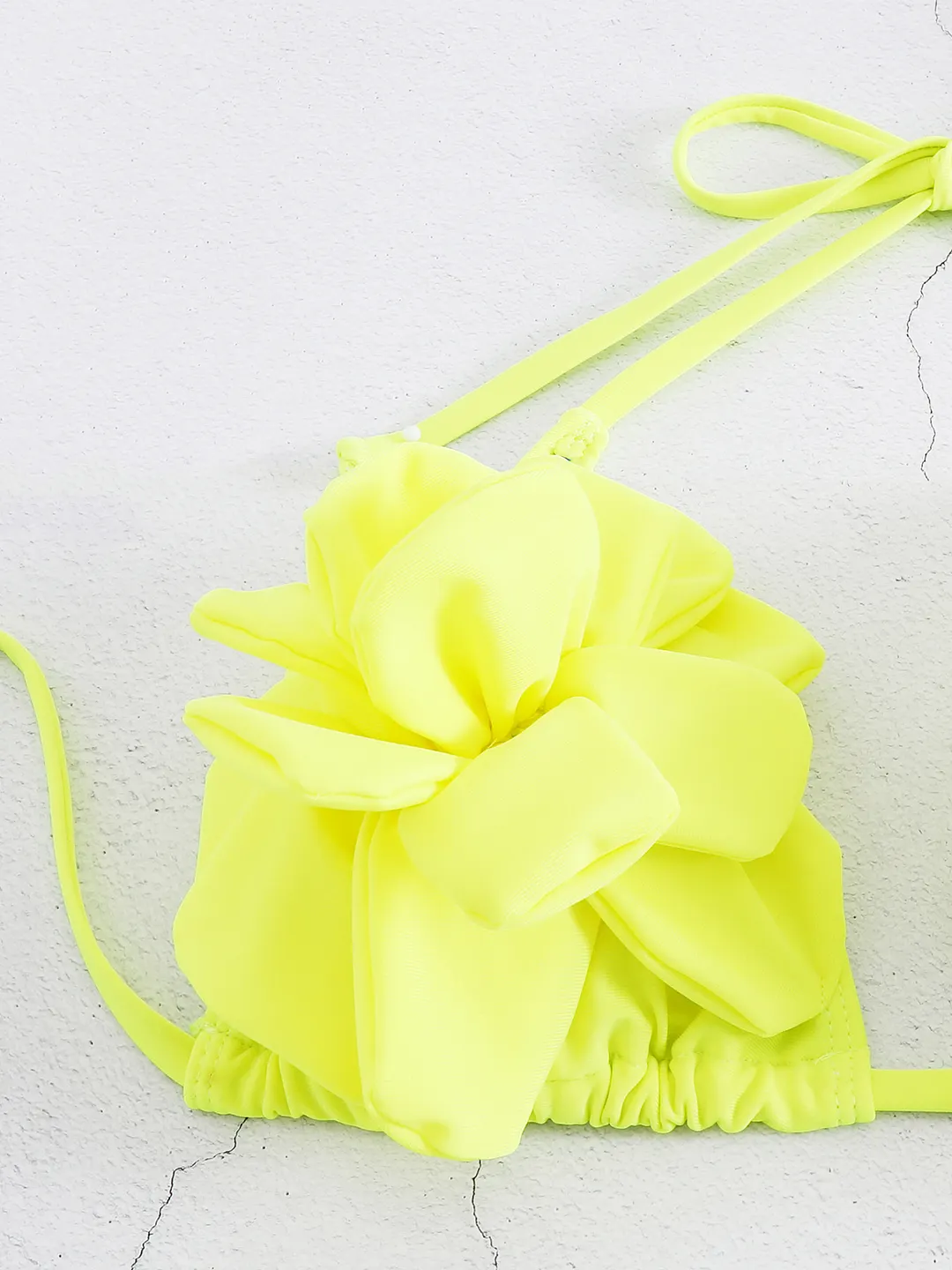 Brownm Three-Point Three-Point Three-Dimensional 3D Flower Low-Waisted Bikini Sexy Split Swimsuit Woman 2025 New Export
