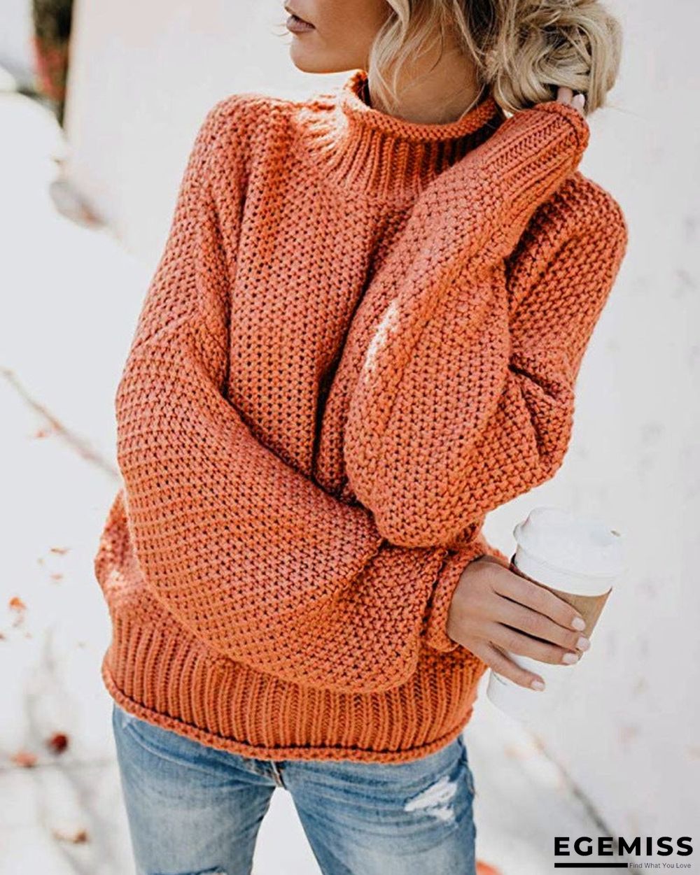 Autumn and Winter New Knitwear Women's Turtleneck Pullover | EGEMISS