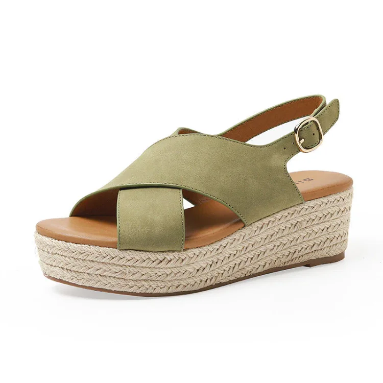 Cross Strap Comfortable Platform Women Sandals Radinnoo.com
