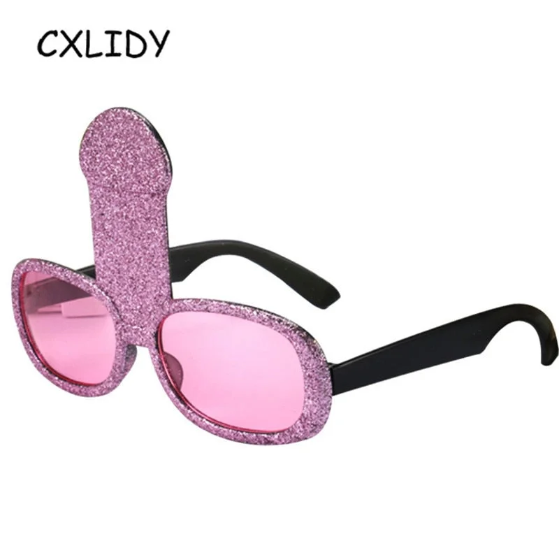 Funny Rose Gold Penis Sunglasses Hen Party Glasses Decoration Bachelorette Party Bridesmaid Gifts aa051
