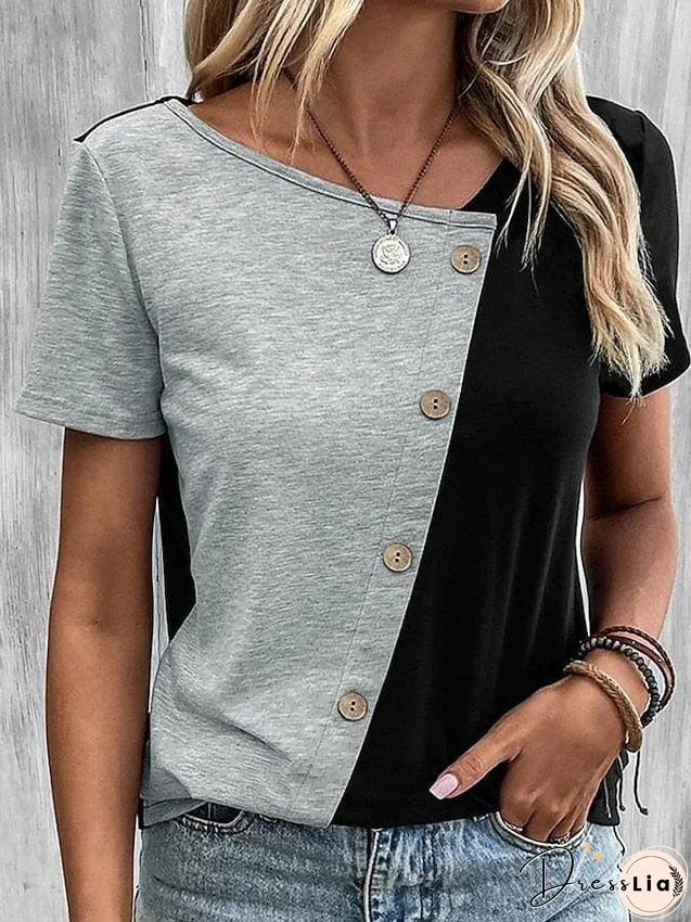 Comfortable V Neck Blouse