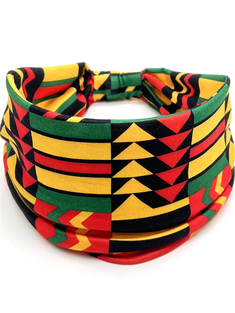 Comstylish Black Pride Ethnic Geometric Print Headband