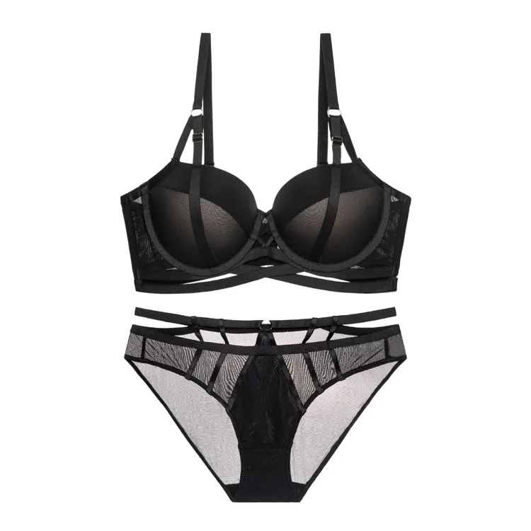 Churchf Bra Small Bra Clustering Sexy Lingerie Bra Pure Desire Women's Bra Set Comfortable High-End Feel Underwear Set