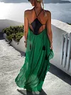 Loose Backless Condole Belt Maxi Dress