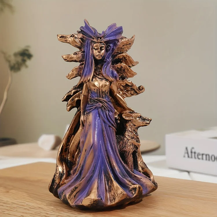 Coutureaura Hecate Greek Goddess of Magic With Hound Decor
