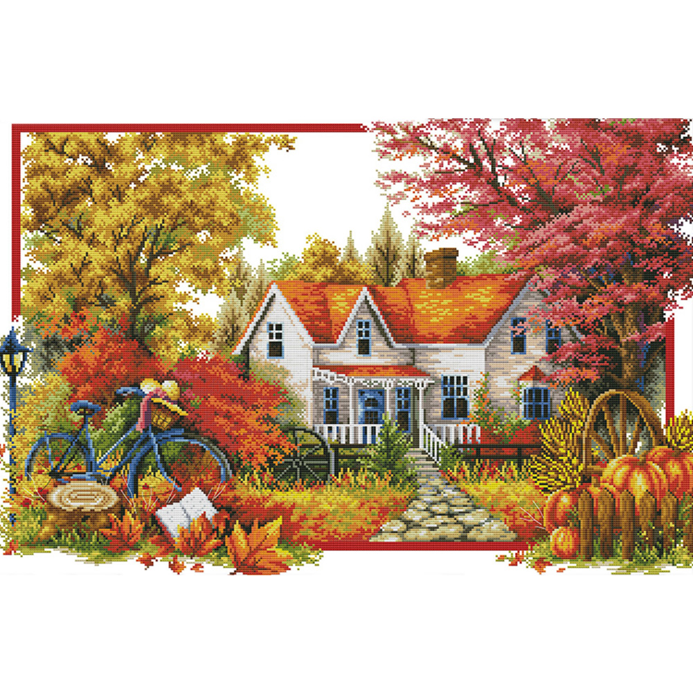 

Landscape - 11CT Stamped Cross Stitch - 86*61CM, 501 Original