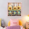 Sunflower Vase-11CT Stamped Cross Stitch Bead Embroidery 46*46cm tapestrymarket